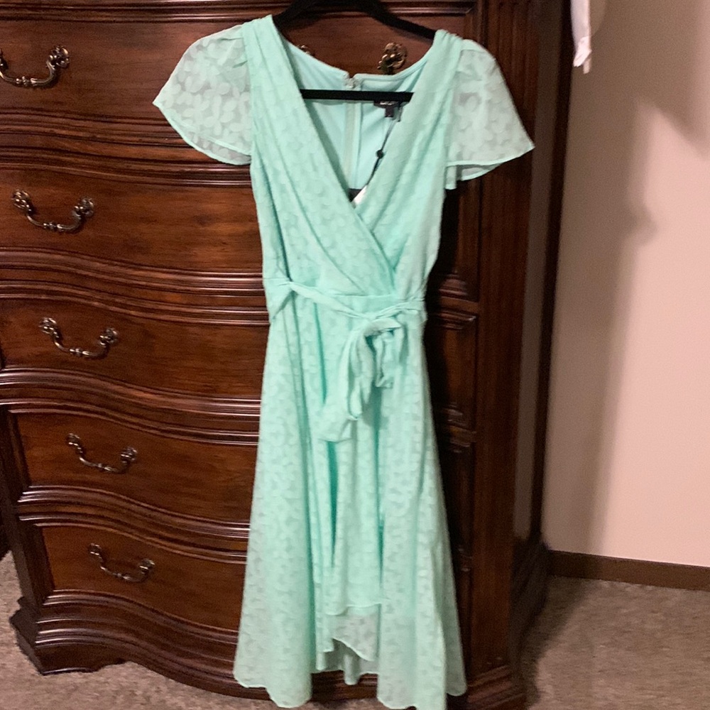 DKNY faux wrap dress